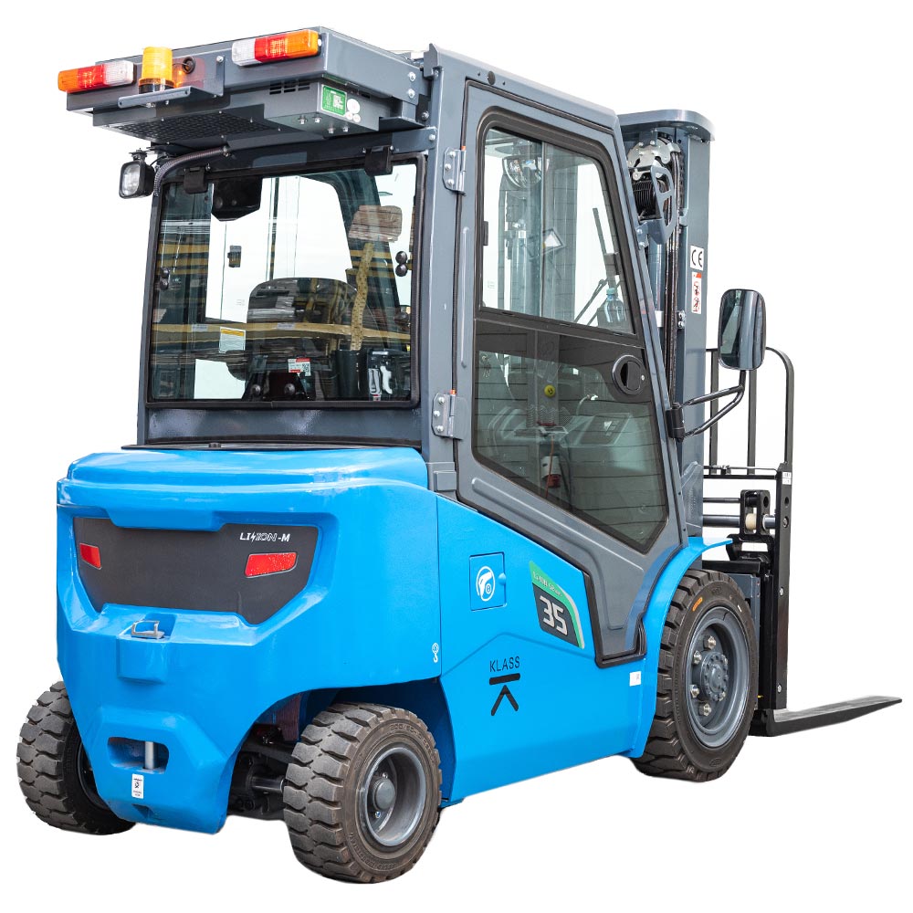 CPD35-GB2LI-S, Chariot élévateur électrique 3.500 kg, mât triplex, cabine fermée et chauffée