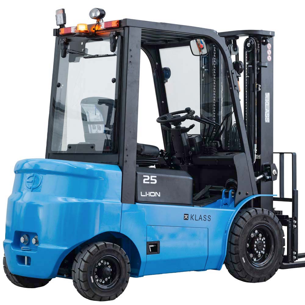 EFL252 X3, Chariot élévateur électrique 2.500 kg, mât triplex, cabine semi-fermée