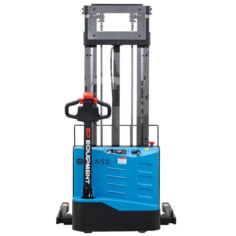 ES12-30DM, Gerbeur électrique accompagnant avec pieds et fourches réglables, 1.200 kg, hauteur de levage 3.000 mm 3 ES12-30DM, Gerbeur électrique accompagnant avec pieds et fourches réglables, 1.200 kg, hauteur de levage 3.000 mm – Image 3