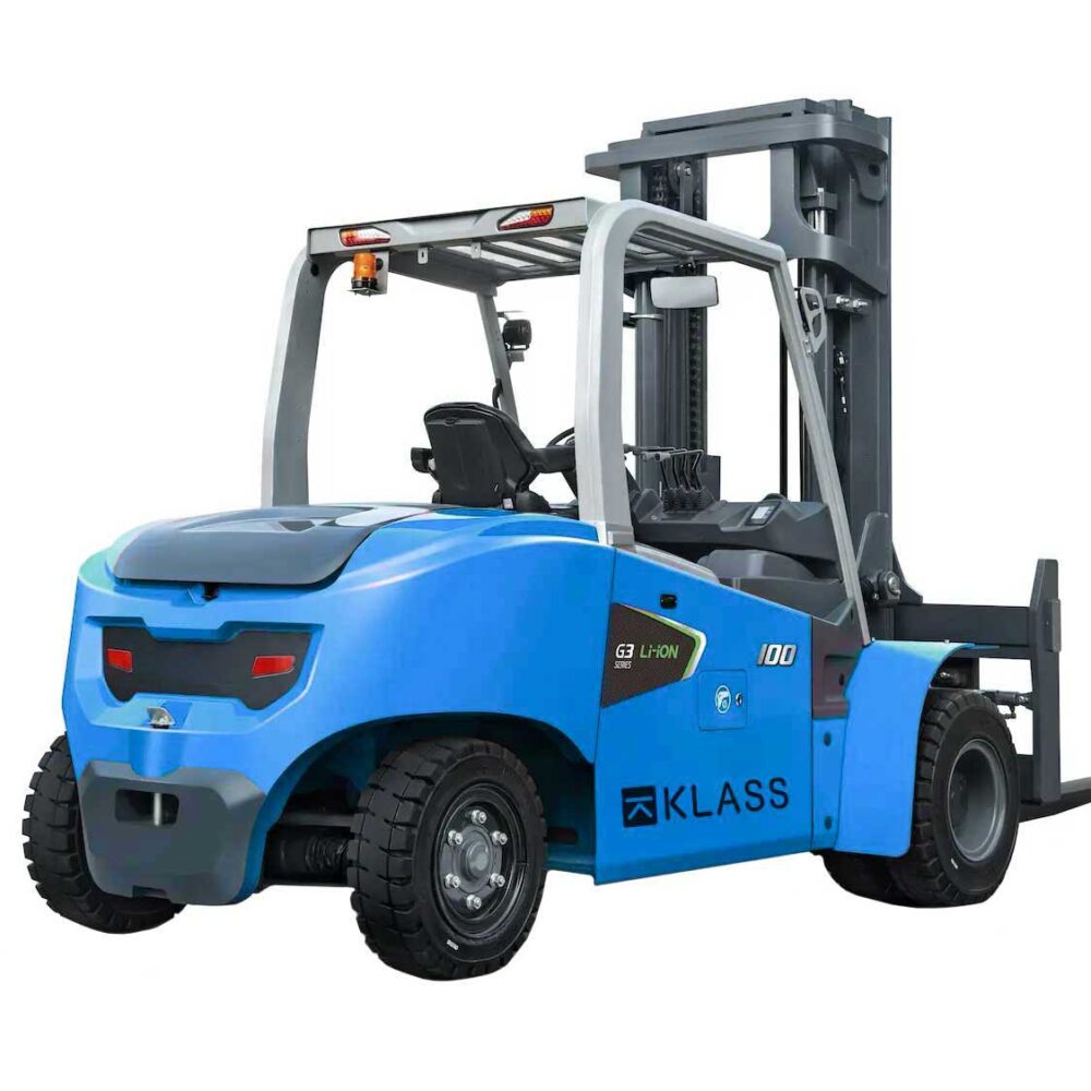 CPD100-GB2DLI, Chariot élévateur électrique 10.000 kg, 6 ans de garantie pour la batterie Li-Ion 80V/906Ah, Triplex, Cabine fermée et chauffée