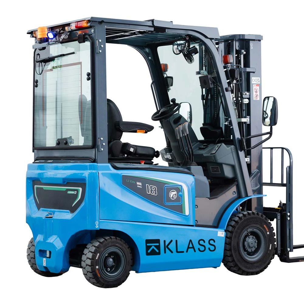 CPD18-GB2LI-S, Chariot élévateur électrique 1.800 kg, mât duplex, cabine avec vitre avant